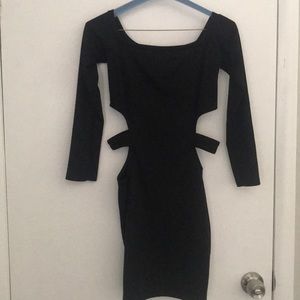 Black dress cut out waist ASOS